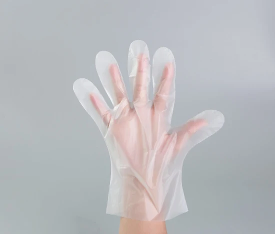 Disposable Medical Protective Plastic PE HDPE CPE LDPE Plastic Gloves (CE, ISO certificated)