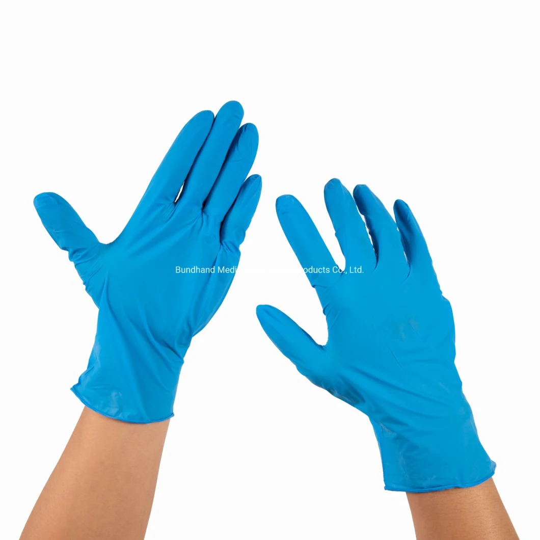 Violet Blue/Pink/ Disposable Nitrile Gloves Food Grade Nitrile Examination Medial Gloves with Powder Free