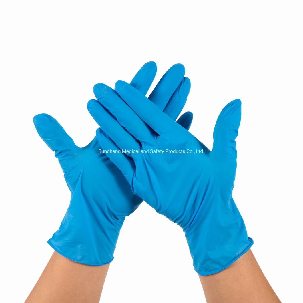 Violet Blue/Pink/ Disposable Nitrile Gloves Food Grade Nitrile Examination Medial Gloves with Powder Free