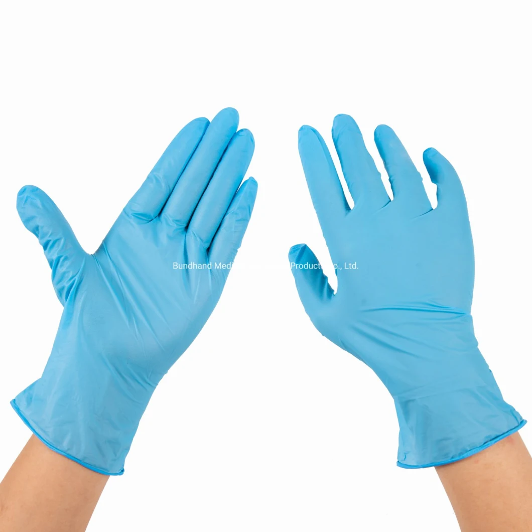 Violet Blue/Pink/ Disposable Nitrile Gloves Food Grade Nitrile Examination Medial Gloves with Powder Free