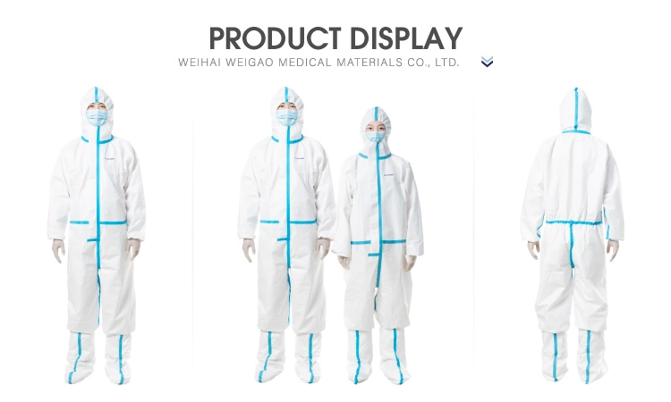 Comfortable Sterile Medical Disposable Chemical Protection Suit