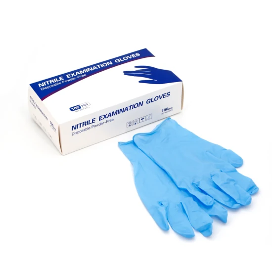 Good Quality Disposable Nitrile Blue Guantesnt Nitril Medical Gloves