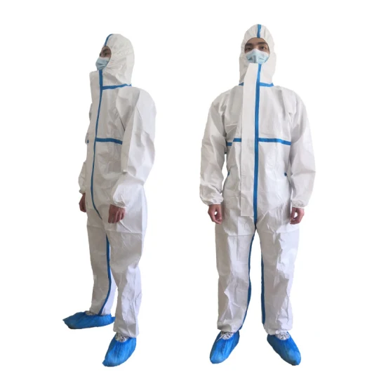 En 14126 Microporous Nonwoven Type 5 6 Isolation Medical Disposable Protection safety Coverall Clothing PPE Suit