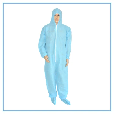 Full Body Protection Clothing PPE Suit in Stock/Personal Protective Equipment Protective Suit/Disposable Isolation Coverall